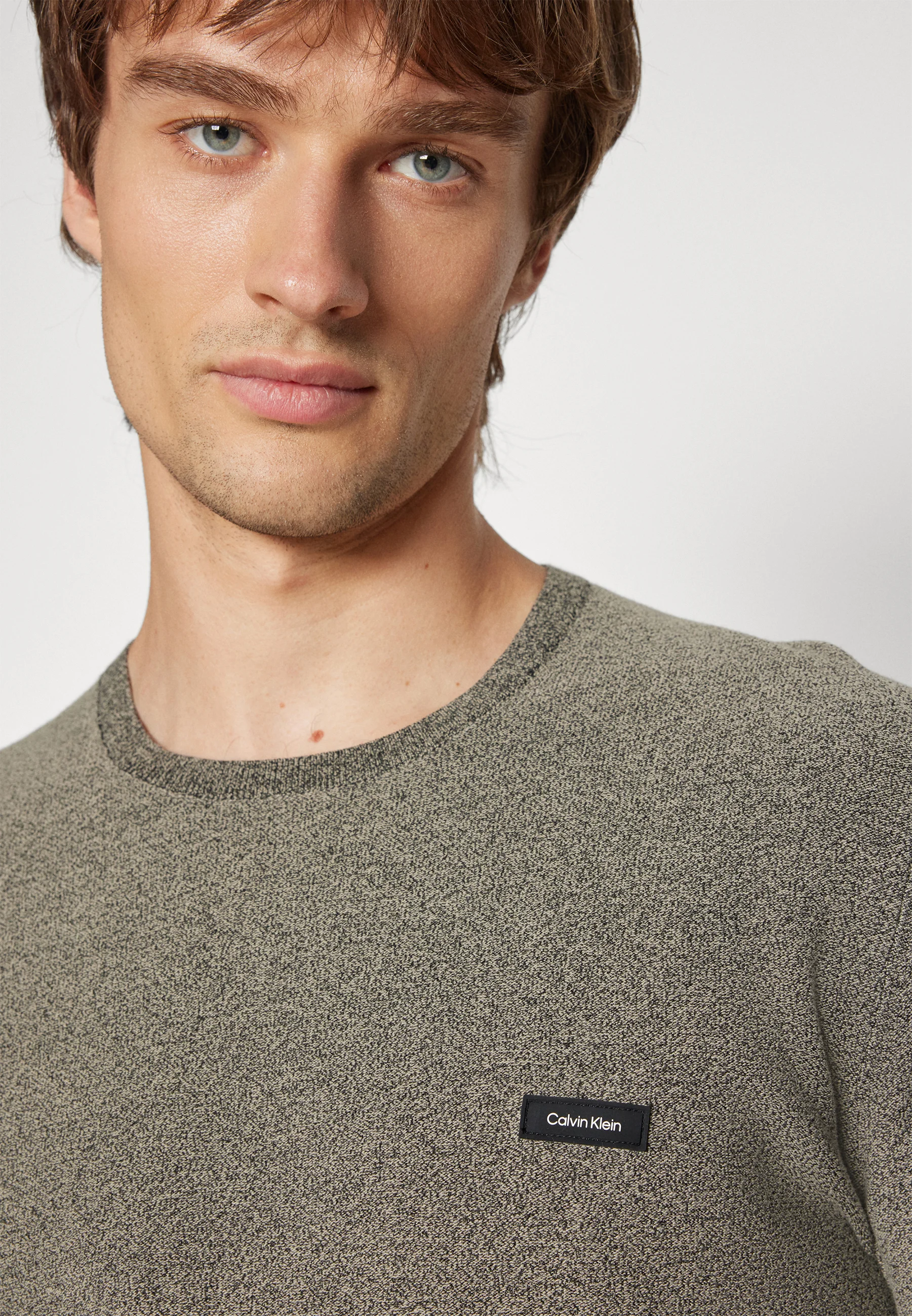 Calvin Klein MOULINE SWEATER - Jersey de punto
