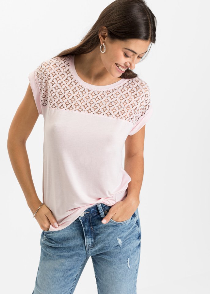 Shirt mit Spitze