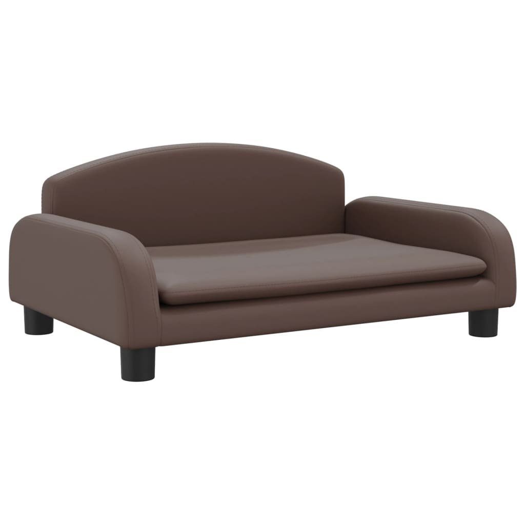 vidaXL Kindersofa Kindersofa Braun 70x45x30 cm Kunstleder Kindercouch Kindermöbel Kinder