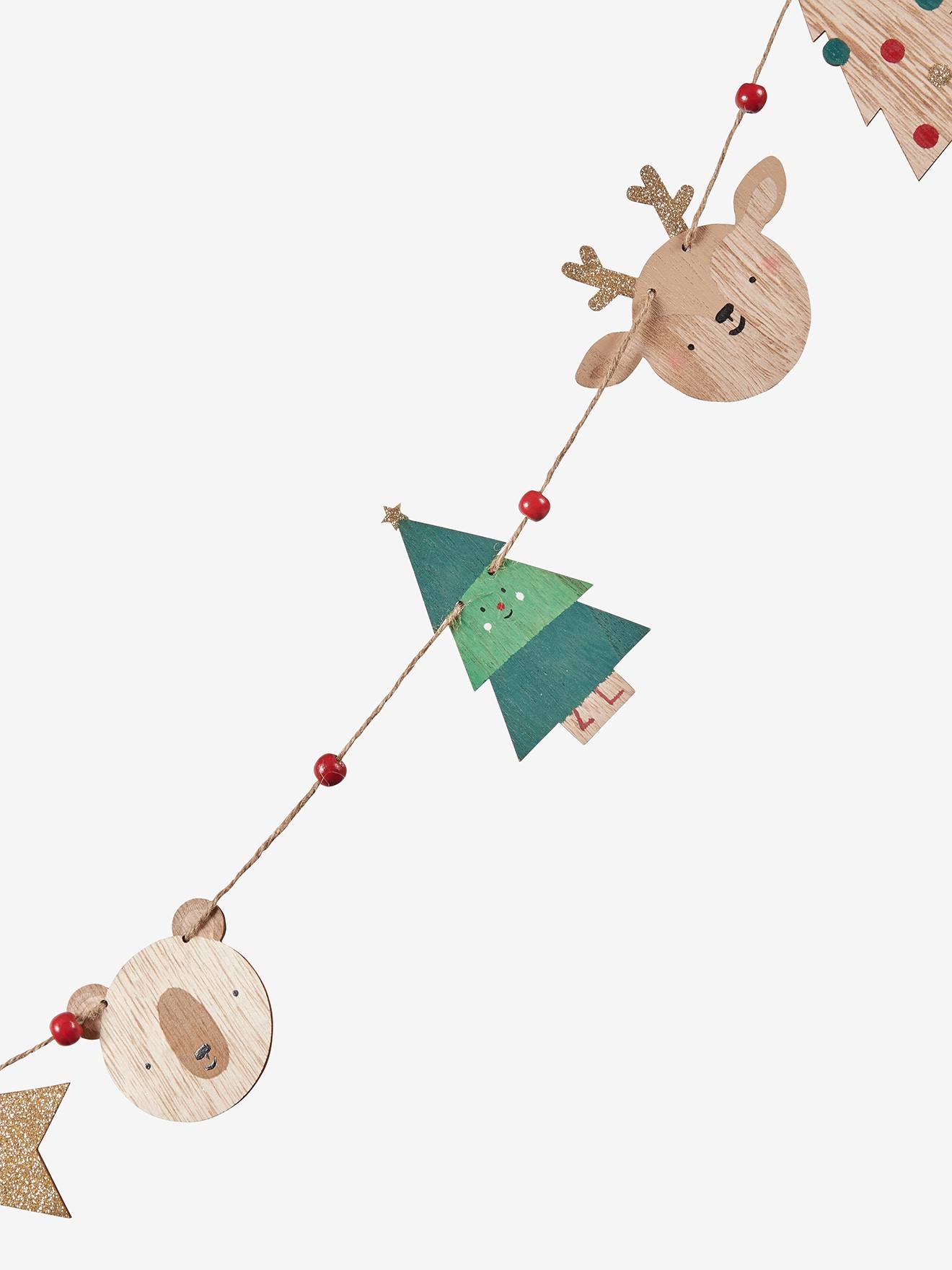 Guirlande de Noël en bois bois