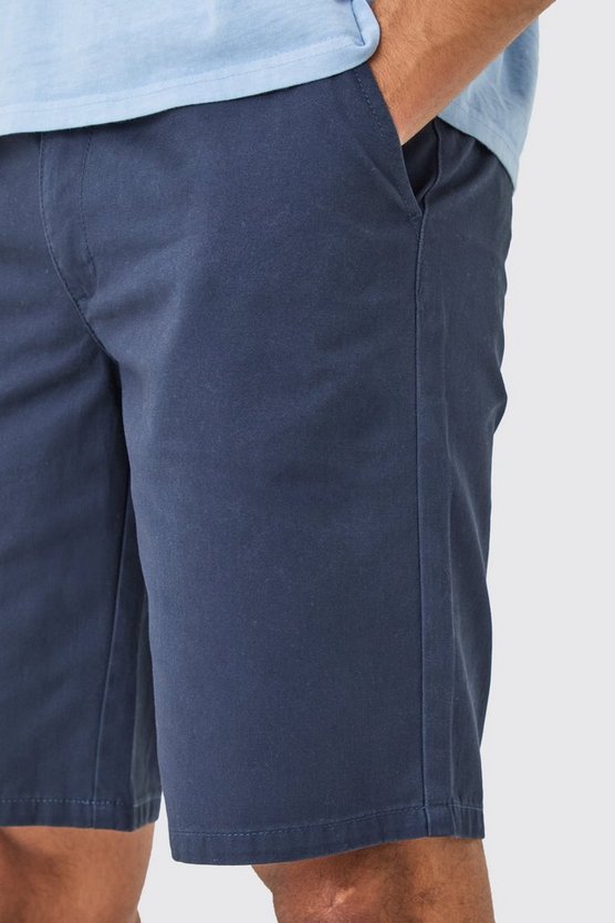 Lockere dunkelblaue Shorts