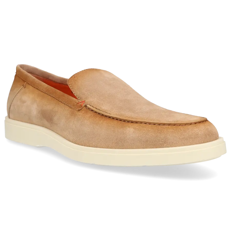 Santoni - Loafer MGDT17 Veloursleder - beige