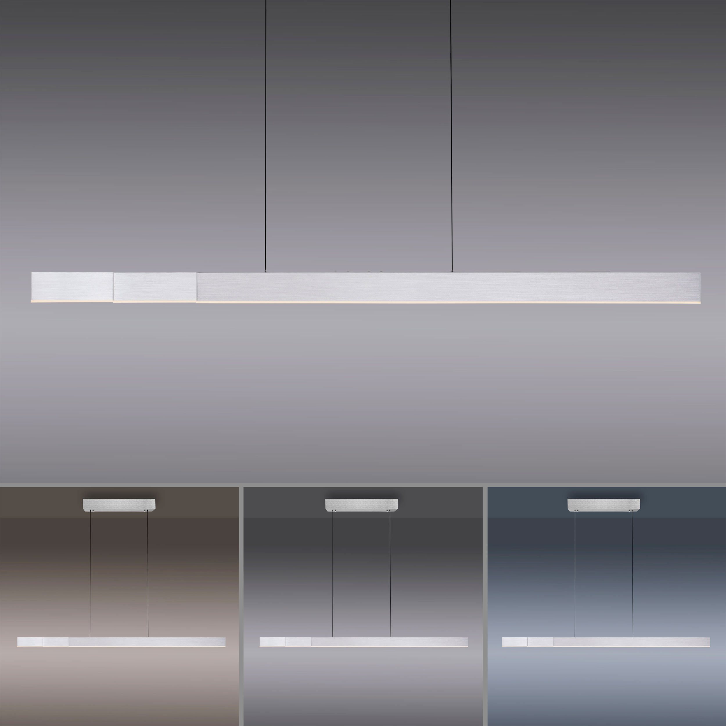PURELED-Pendelleuchte 3flg