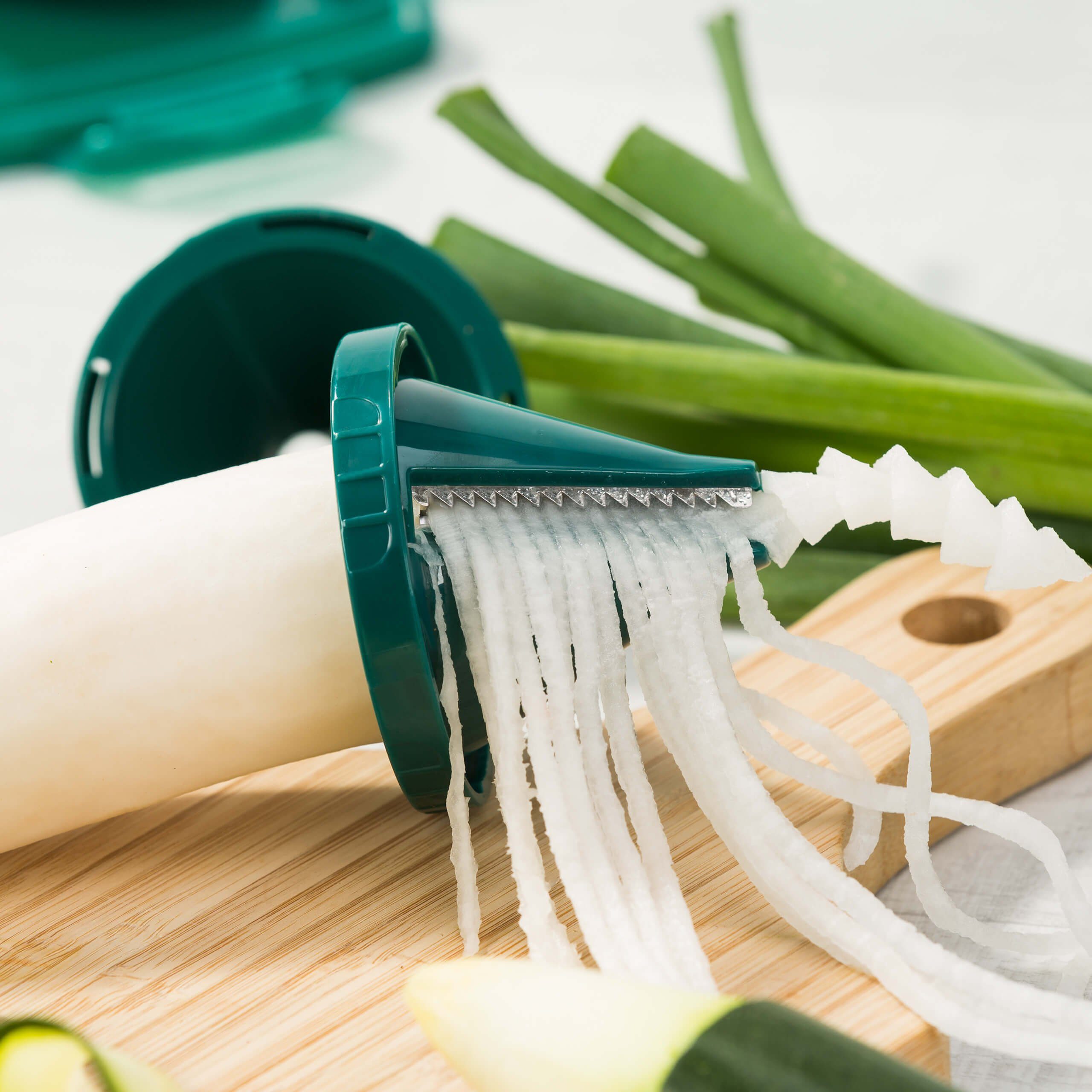 Genius Gemüseschneider Nicer Dicer Fusion smart, 23 Teile, Würfel, Stifte, Gemüsehobel mit 1250ml Fassungsvolumen