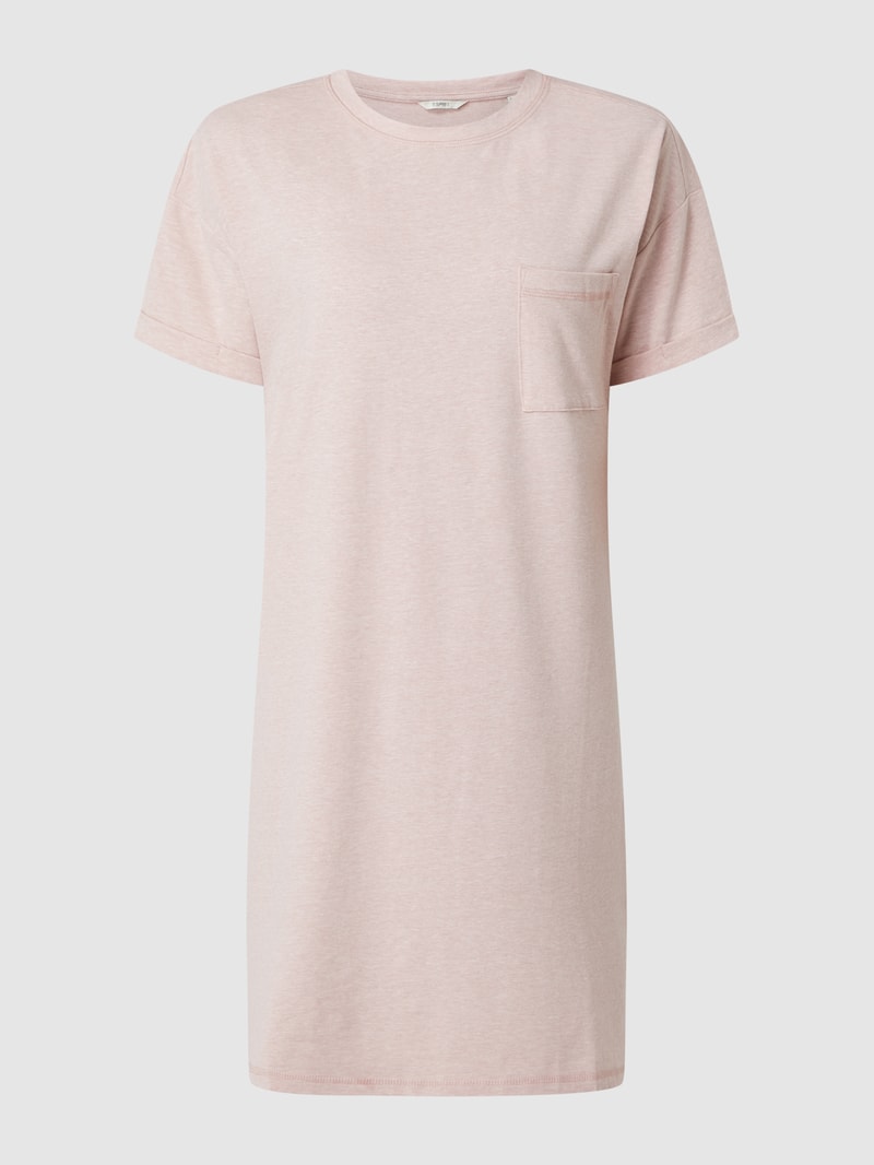 Nachthemd mit Brusttasche in rosa
