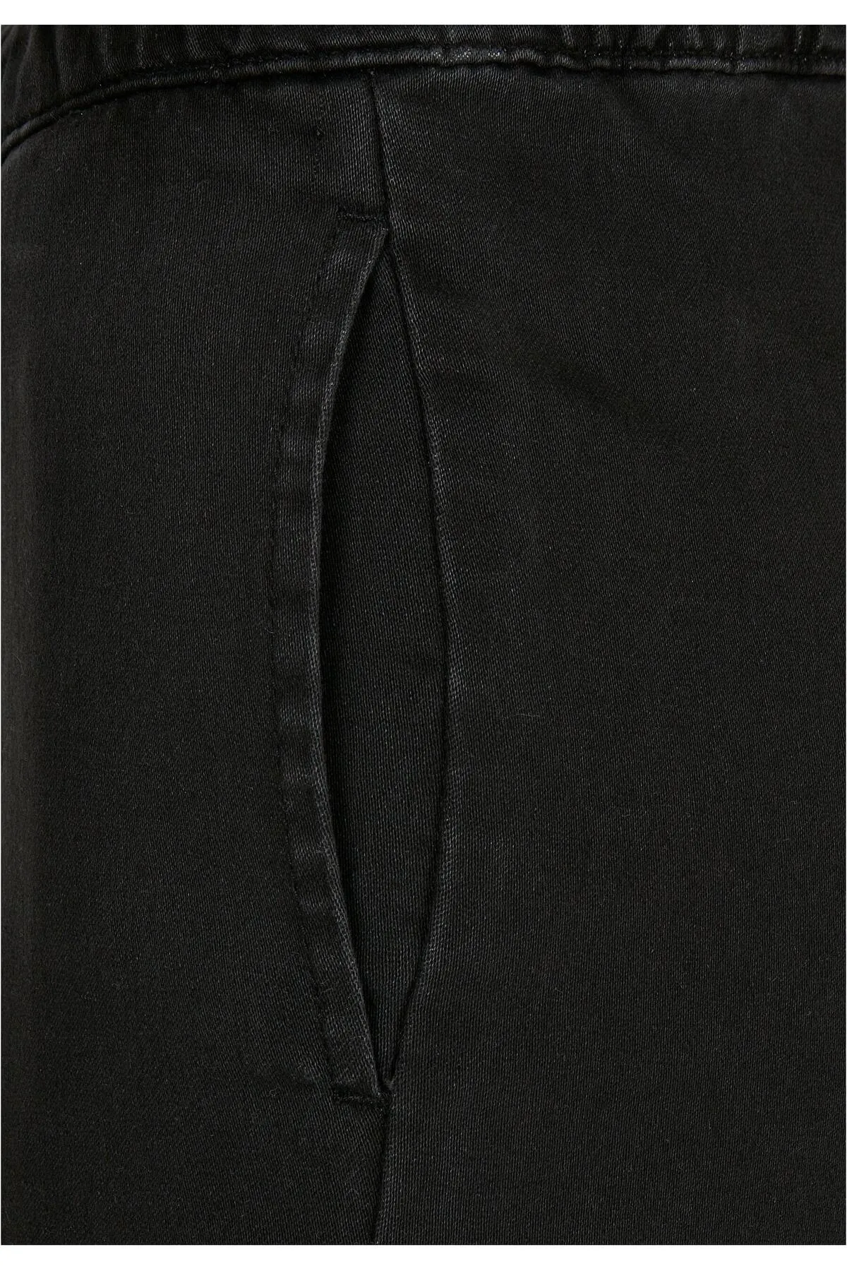 Urban Classics  Damen Cargohose aus gestricktem Denim mit hoher Taille für Damen