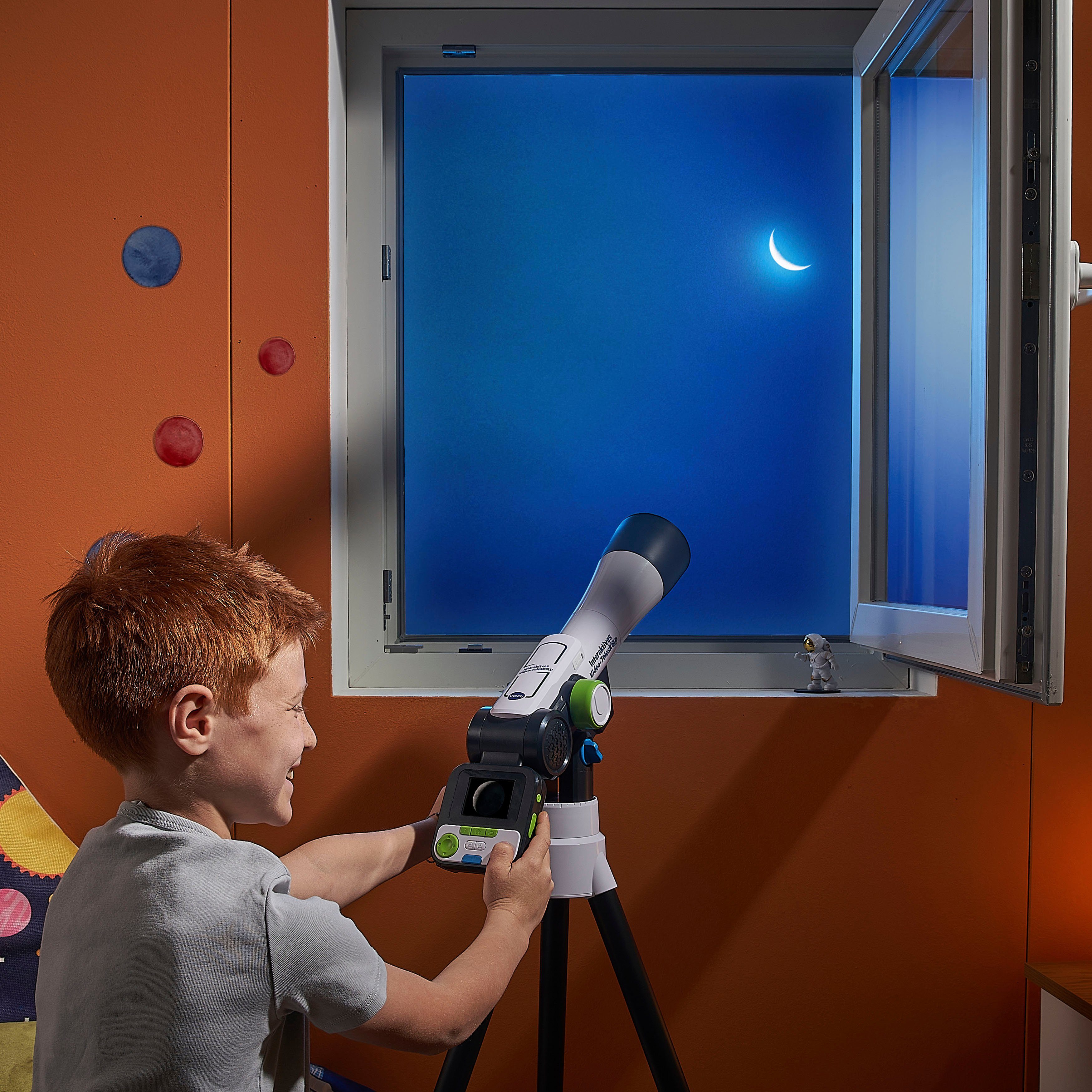 Vtech® Teleskop Interaktives Video-Teleskop für Kinder, mit NASA Lerninhalten und Spielen