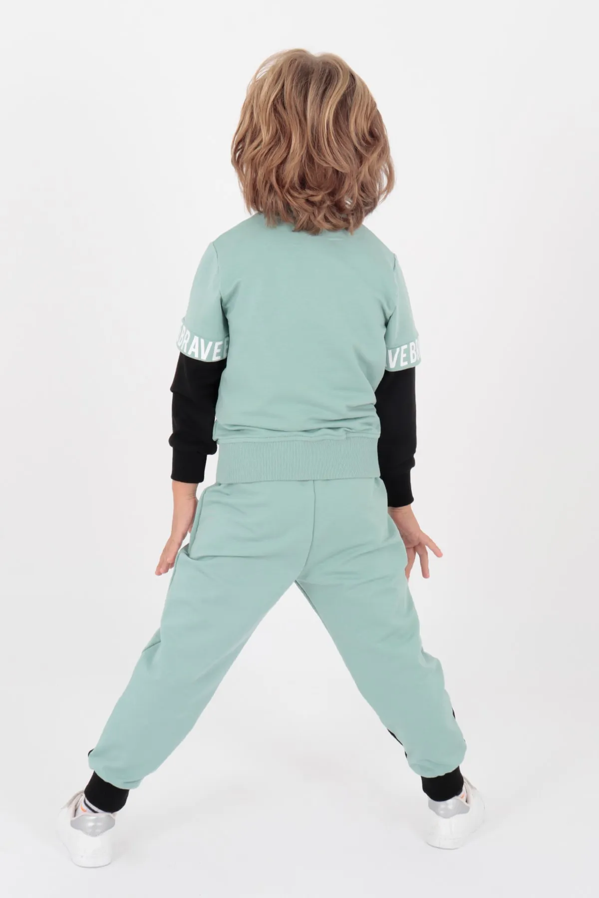 AHENGİM  Kinder Jungen-Trainingsanzug-Set Jungen-Set Ak2231