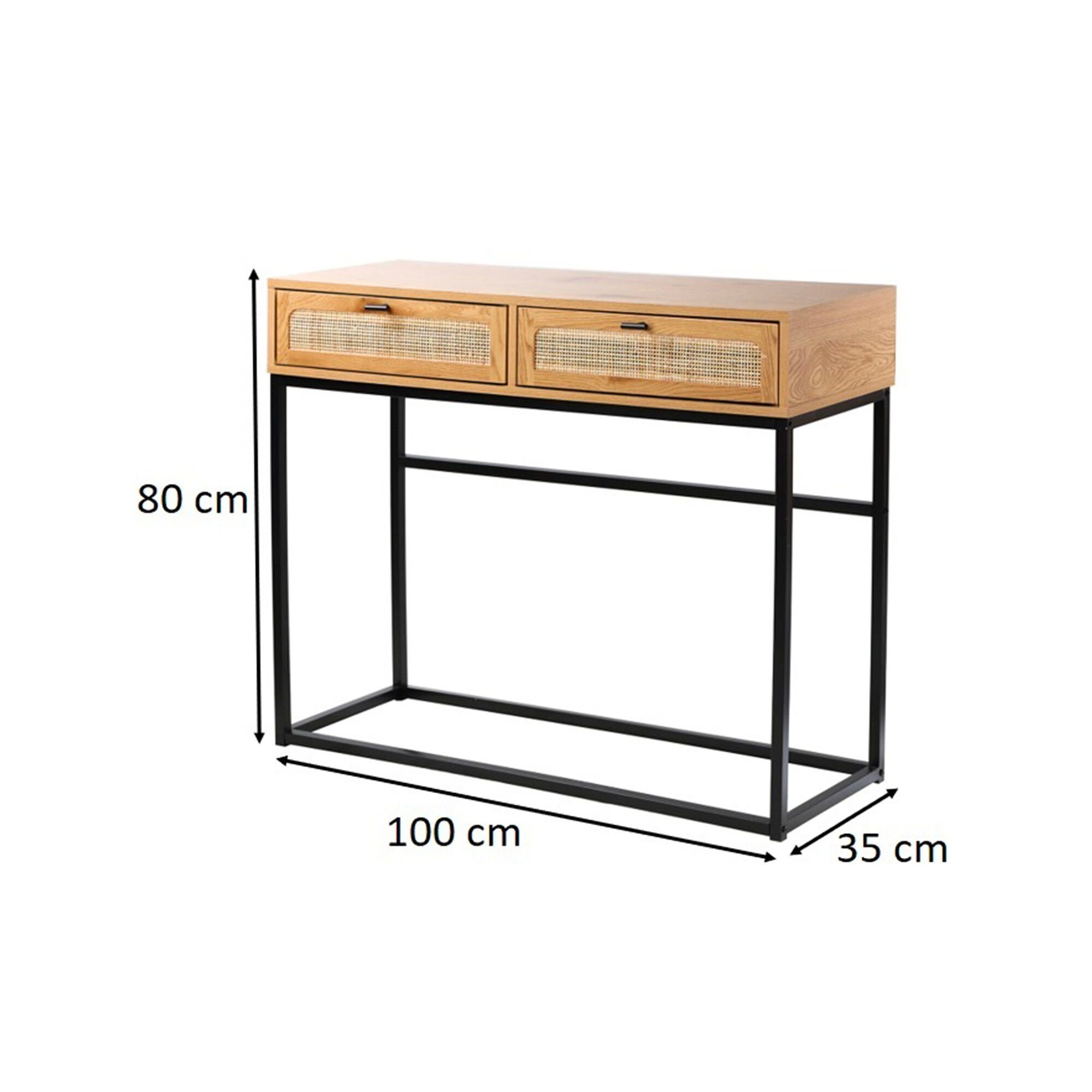 Console WICKOOD 2 tiroirs