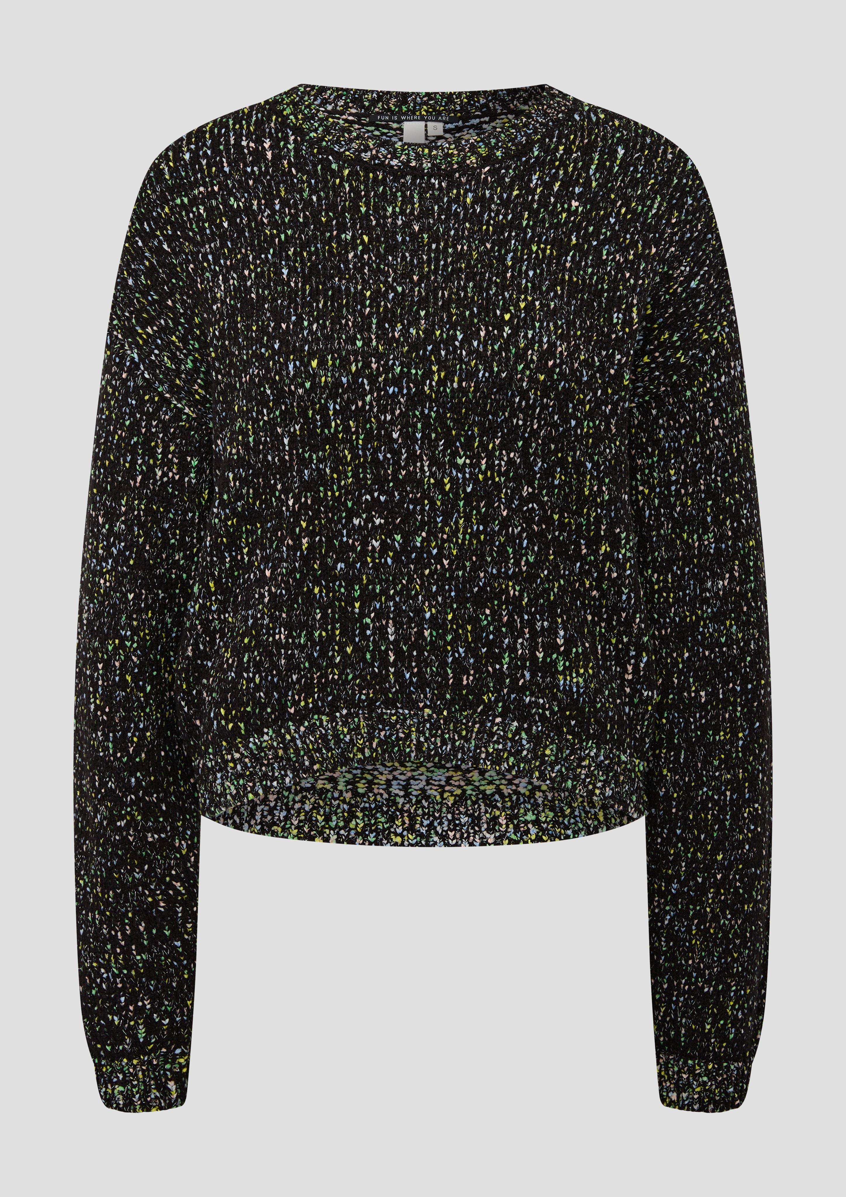 Mehrfarbiger Strickpullover mit Glitzergarn  2138120-99W0