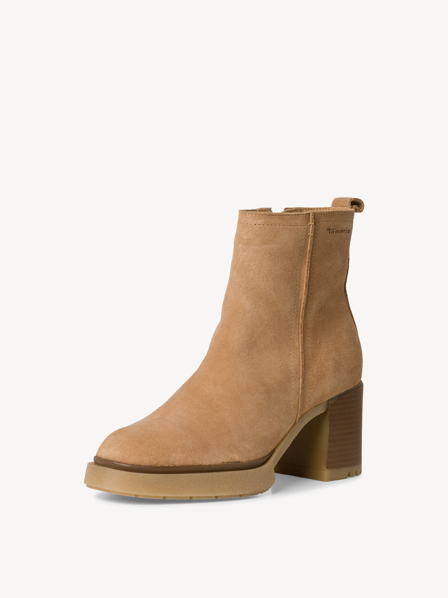 Bottine en cuir - marron