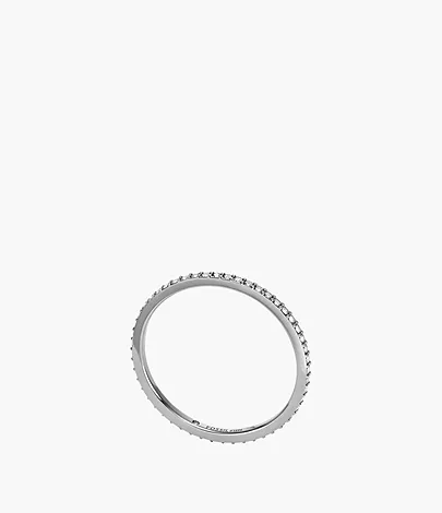 Fossil Bandring Ellis Pavé Glitz Edelstahl
