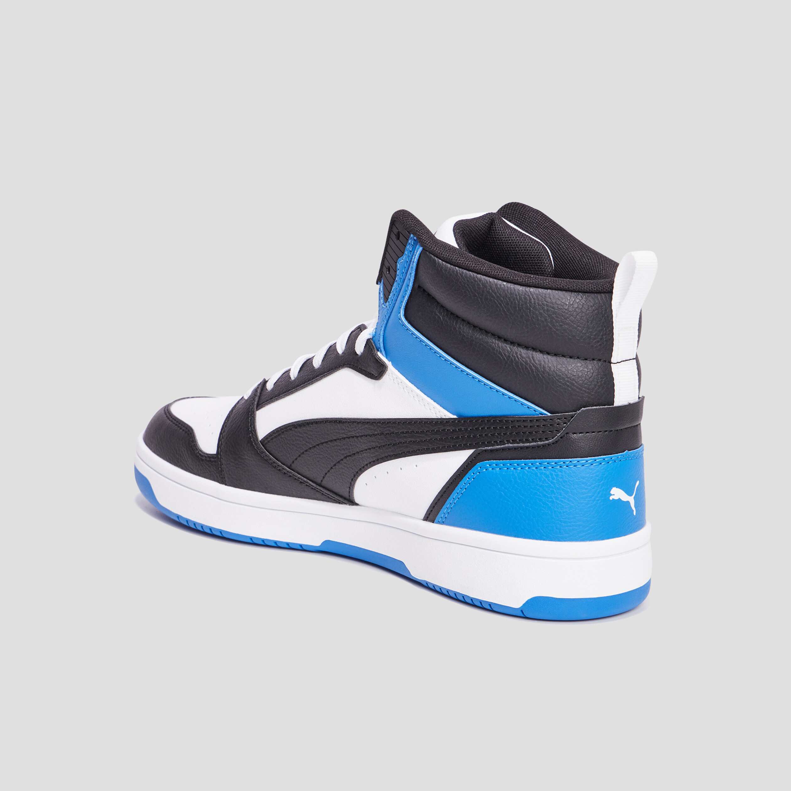 Baskets montantes à lacets Puma Rebound bleu homme | La Halle