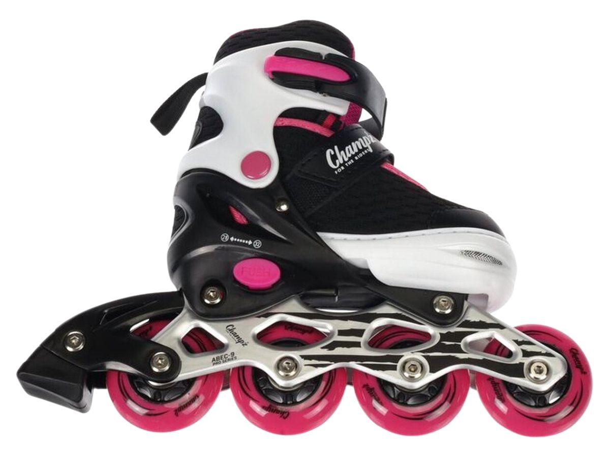 Champz Rosa ABEC9 Semi-Softboot verstellbare Inline-Skates