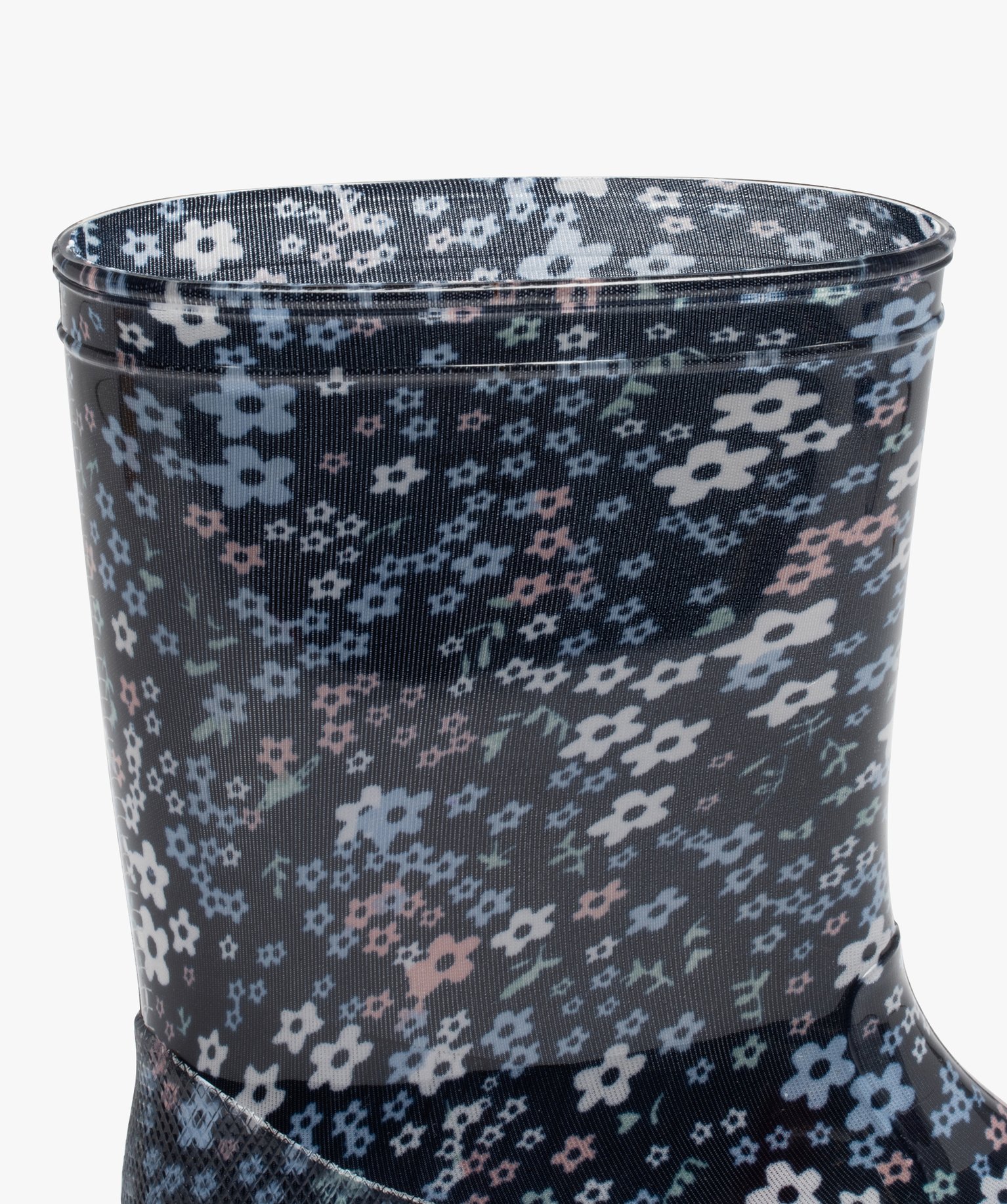 Bottes de pluie fille avec imprimé à fleurs marine | GEMO