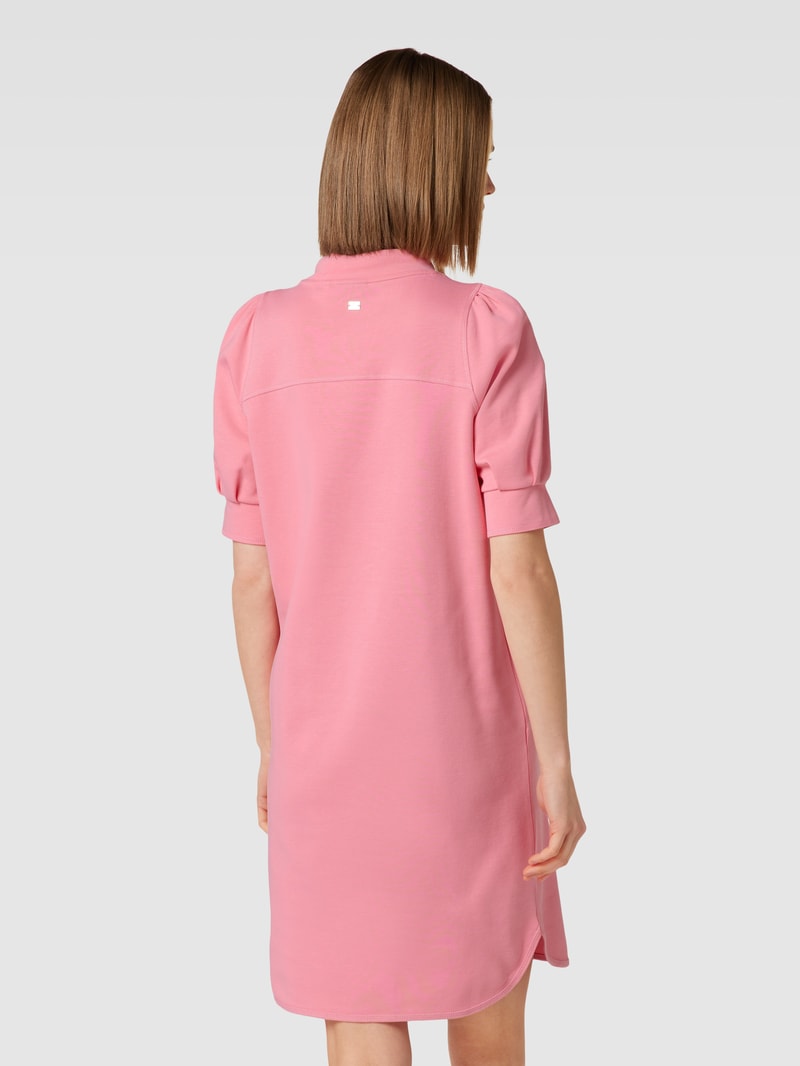 Knielanges Sweatkleid mit Rundhalsausschnitt in pink