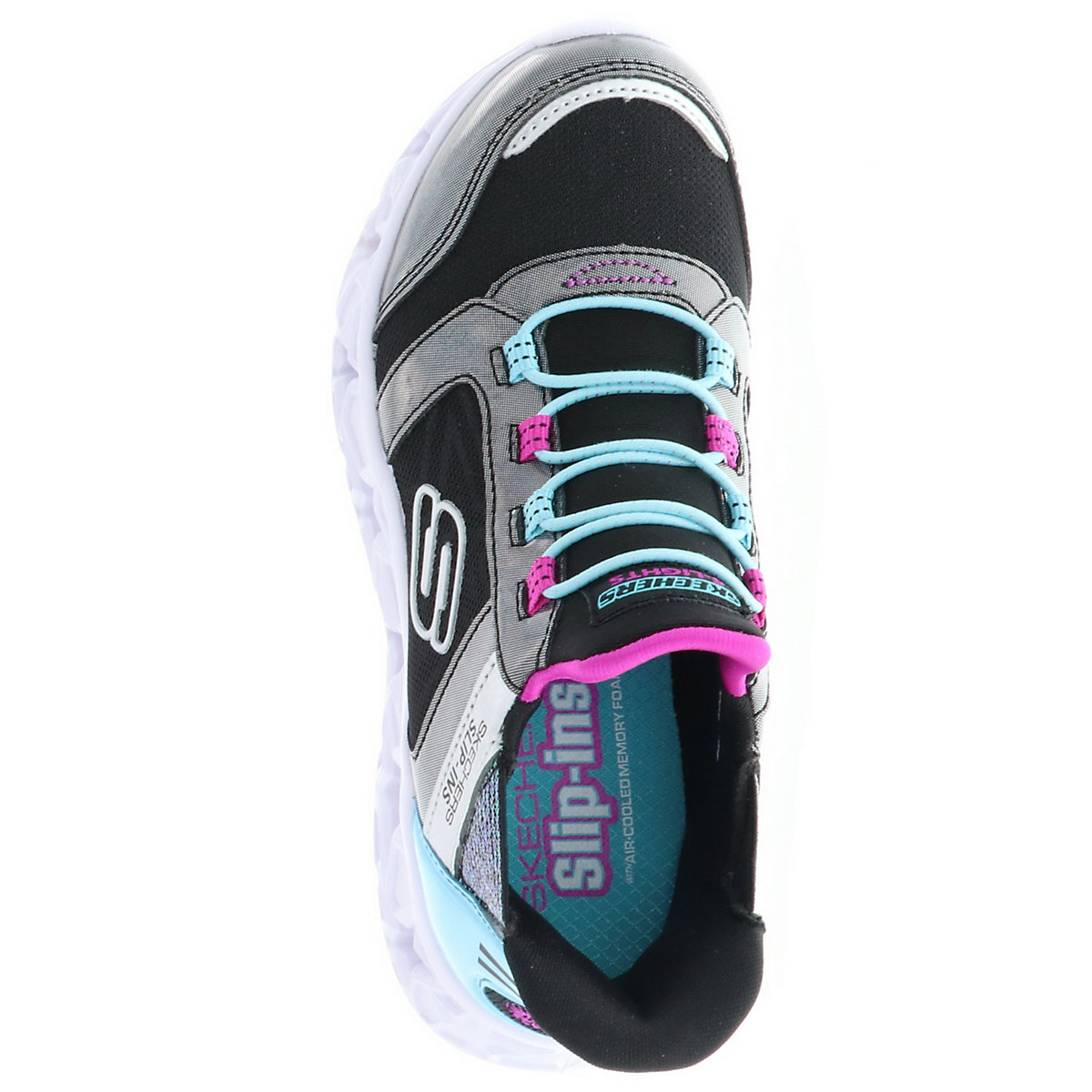 303701L/BKMT S Lights-Galaxy Lights-Bright Cosmic Kinder Mädchen Sneaker Turnschuhe Halbschuhe schwarz/mehrfarbig
