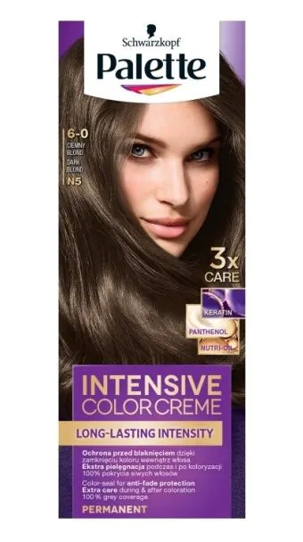 Palette Intensive Color Creme dažai N5 tamsi blondinė