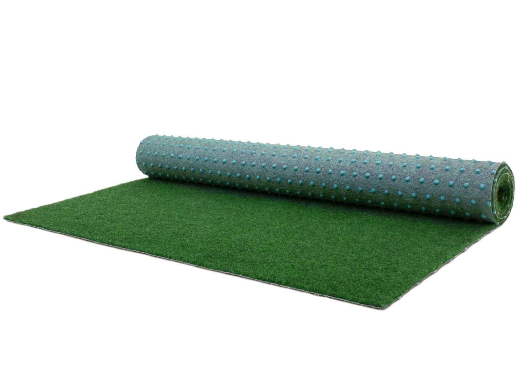 Kunstrasen COMFORT, Primaflor-Ideen in Textil, rechteckig, Höhe: 5 mm, grün, mit Noppen, strapazierfähig, witterungsbeständig & wasserfest