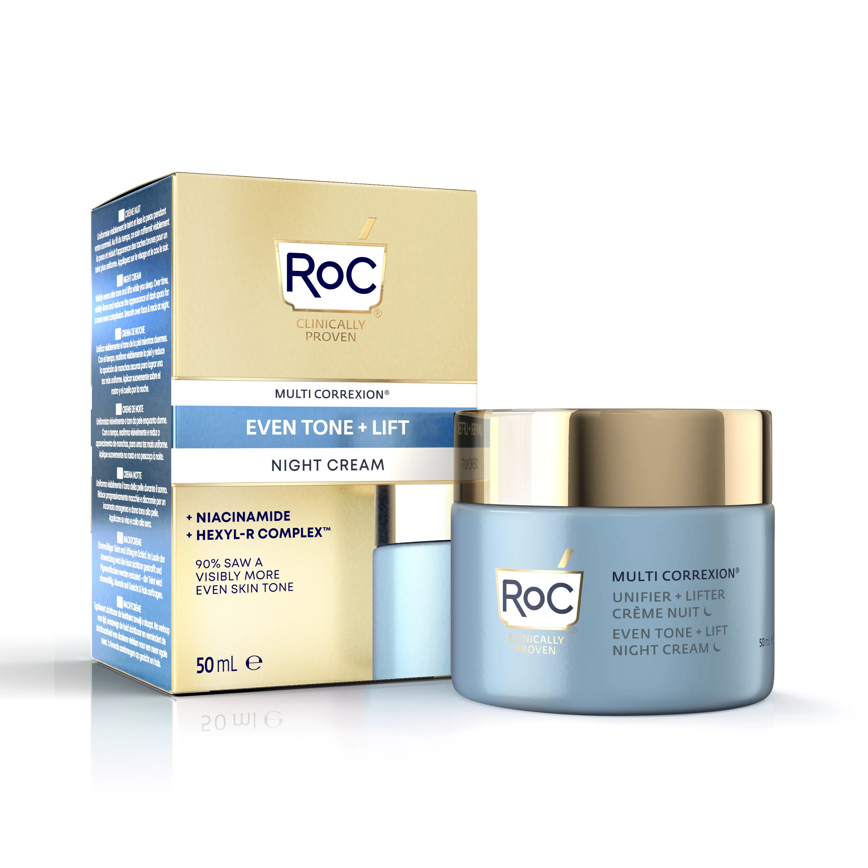 Multi Correxion Even Tone + Lift Nachtcreme – Straffende Nachtpflege, aufhellende Nachtpflege, Anti-Pickel-Nachtpflege, Anti-Unreinheiten-Nachtpflege
