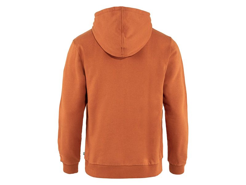 Fjällräven Logo Terracotta Brown Herren Pullover
