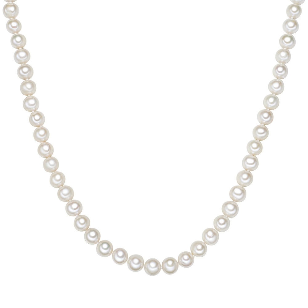 Valero Pearls Collier de perles Perle de culture d'eau douce Perle de culture d'eau douce en Bl collier