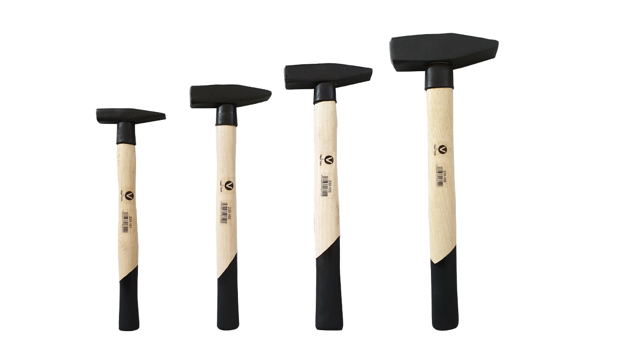 Vago-Tools Profi 4 tlg Set Schlosserhammer Schlosser Hammer 100 200 300 800 g