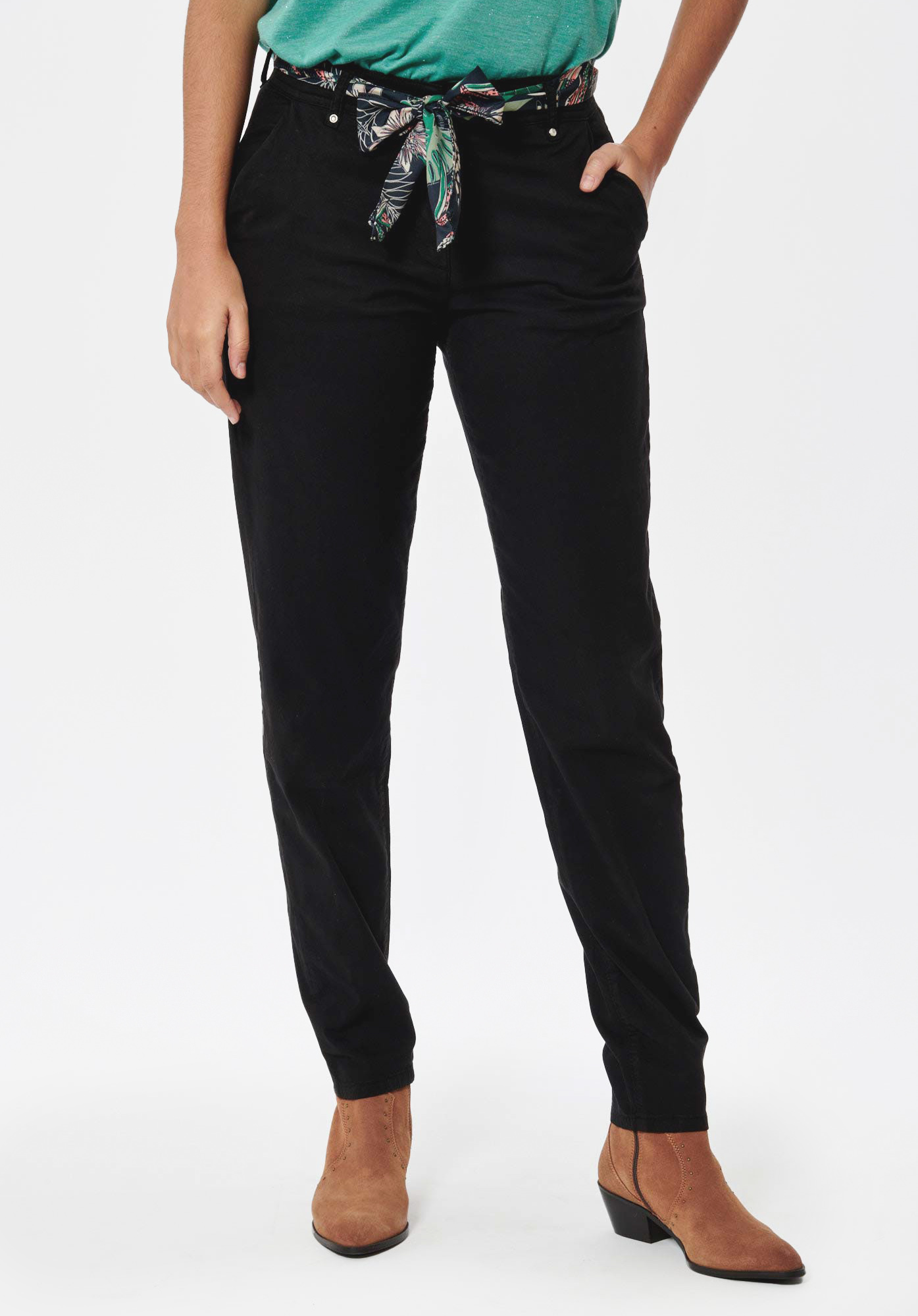 ALBAN  Pantalon noir Femme