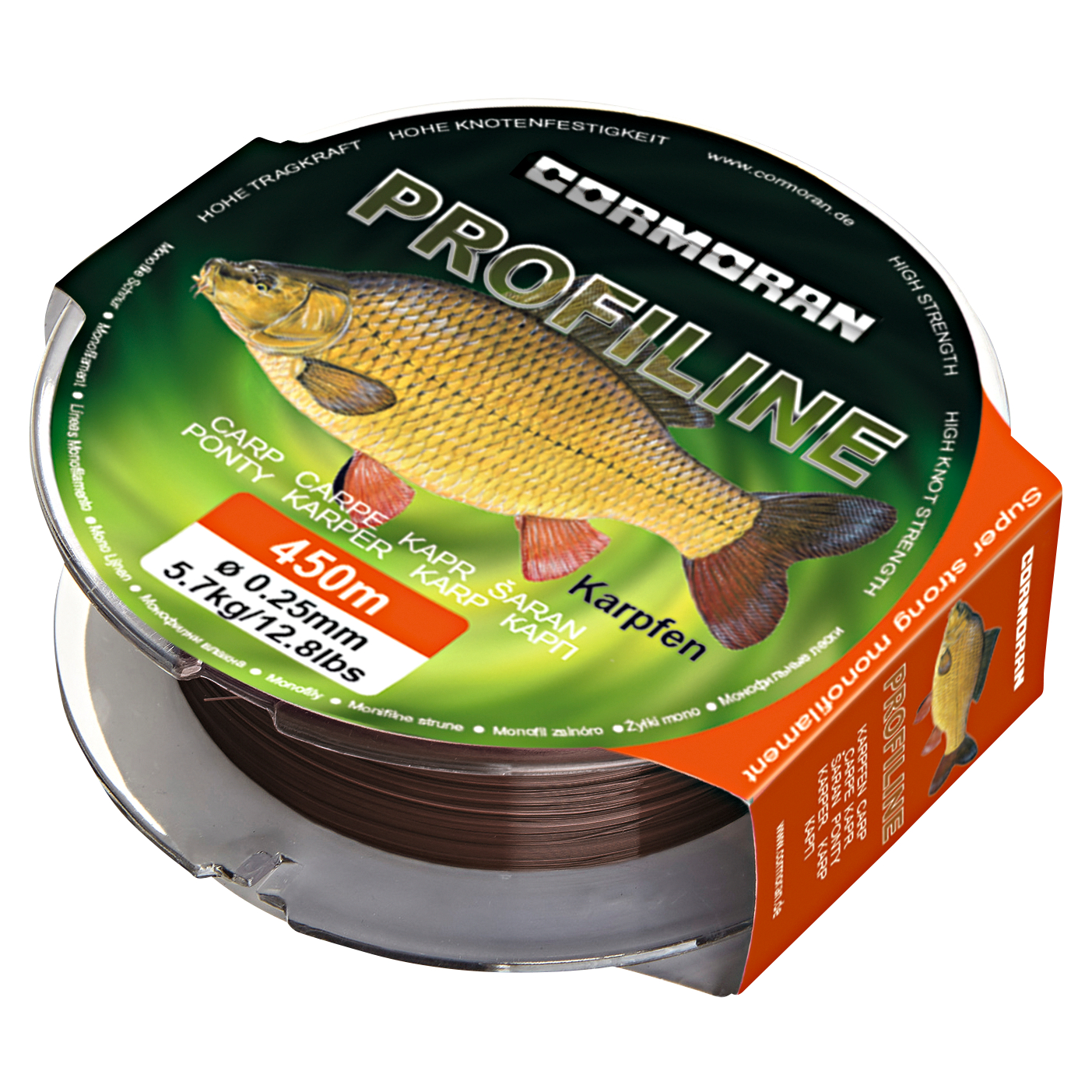 Cormoran Zielfischschnur Profiline Karpfen (braun)