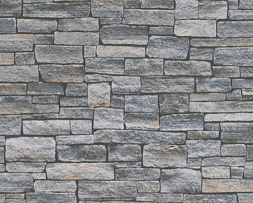 living walls Vliestapete Best of Wood`n Stone 2nd Edition, Steinoptik, Steintapete matt leicht strukturiert