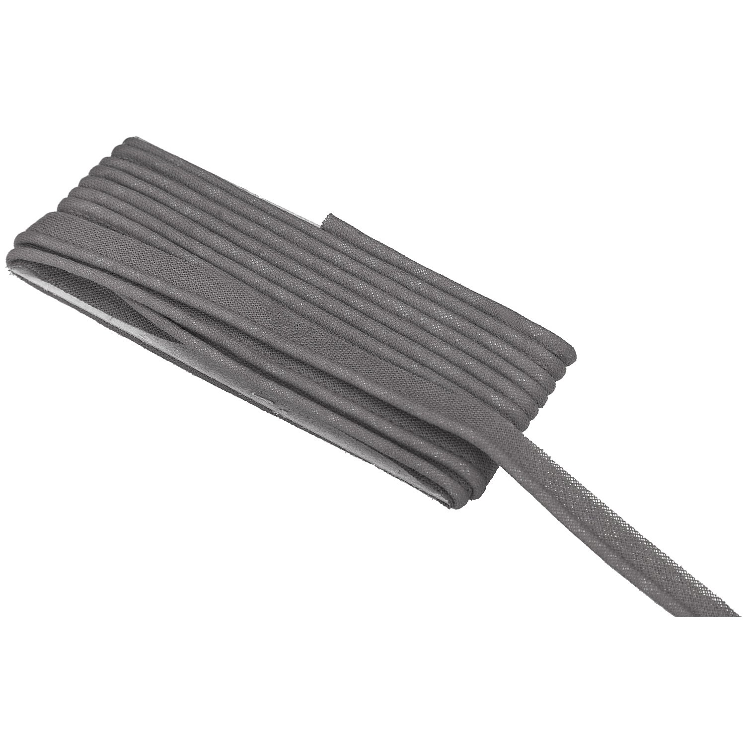 buttinette Baumwoll-Paspelband, grau, 2,4 mm Ø, 5 m