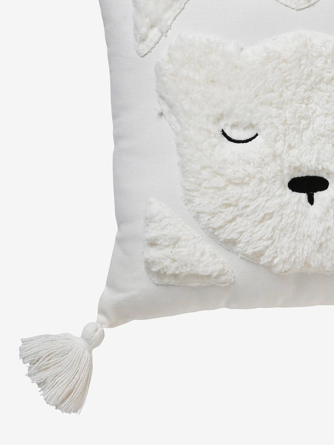 Vertbaudet Kinderzimmer Kissen POLARSTERN - wollweiß/eisbär
