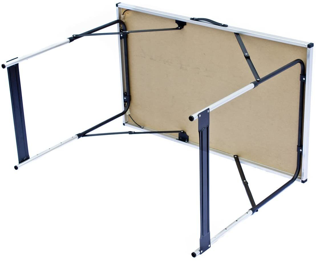 Goods+Gadgets Klapptisch Camping-Tisch Mehrzwecktisch (Markttisch Tapeziertisch), Klappbarer Multifunktionstisch