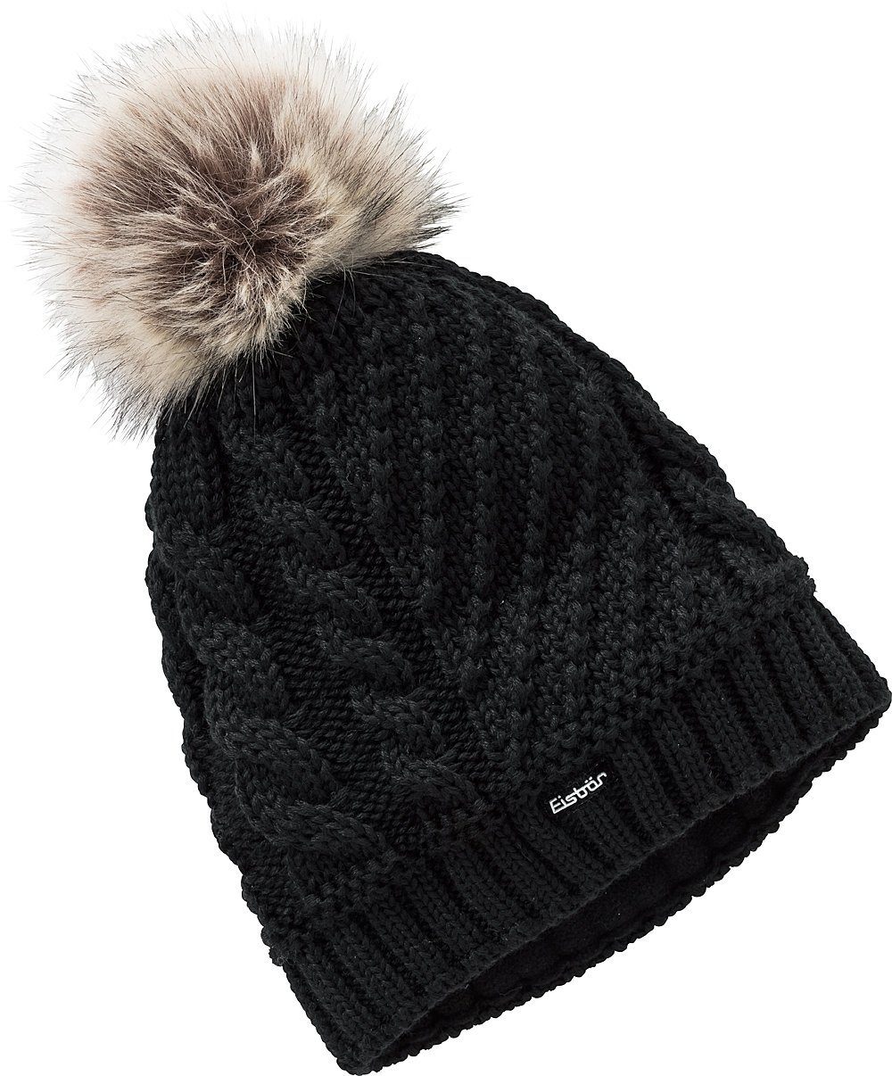 Eisbär Strickmütze mit echter Wolle und weichem, wärmendem Fleece