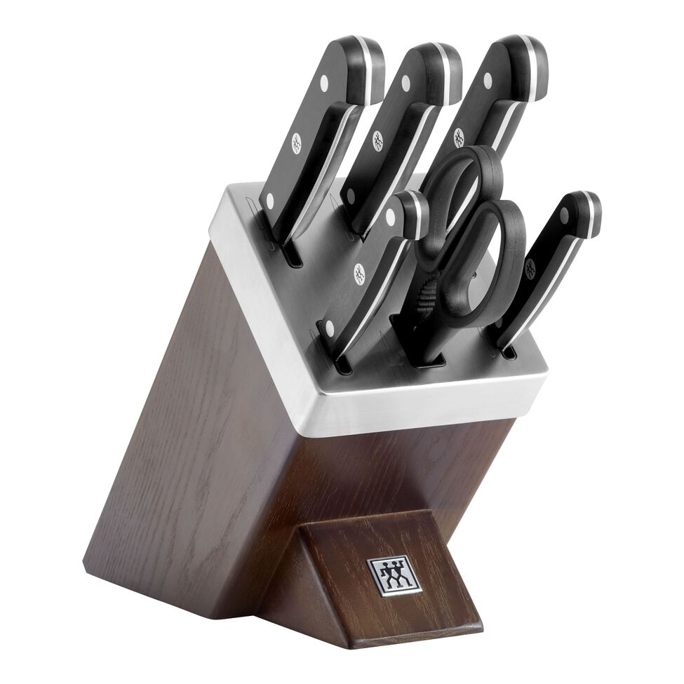 Selbstschärfender Messerblock 7-tlg, Chocolate