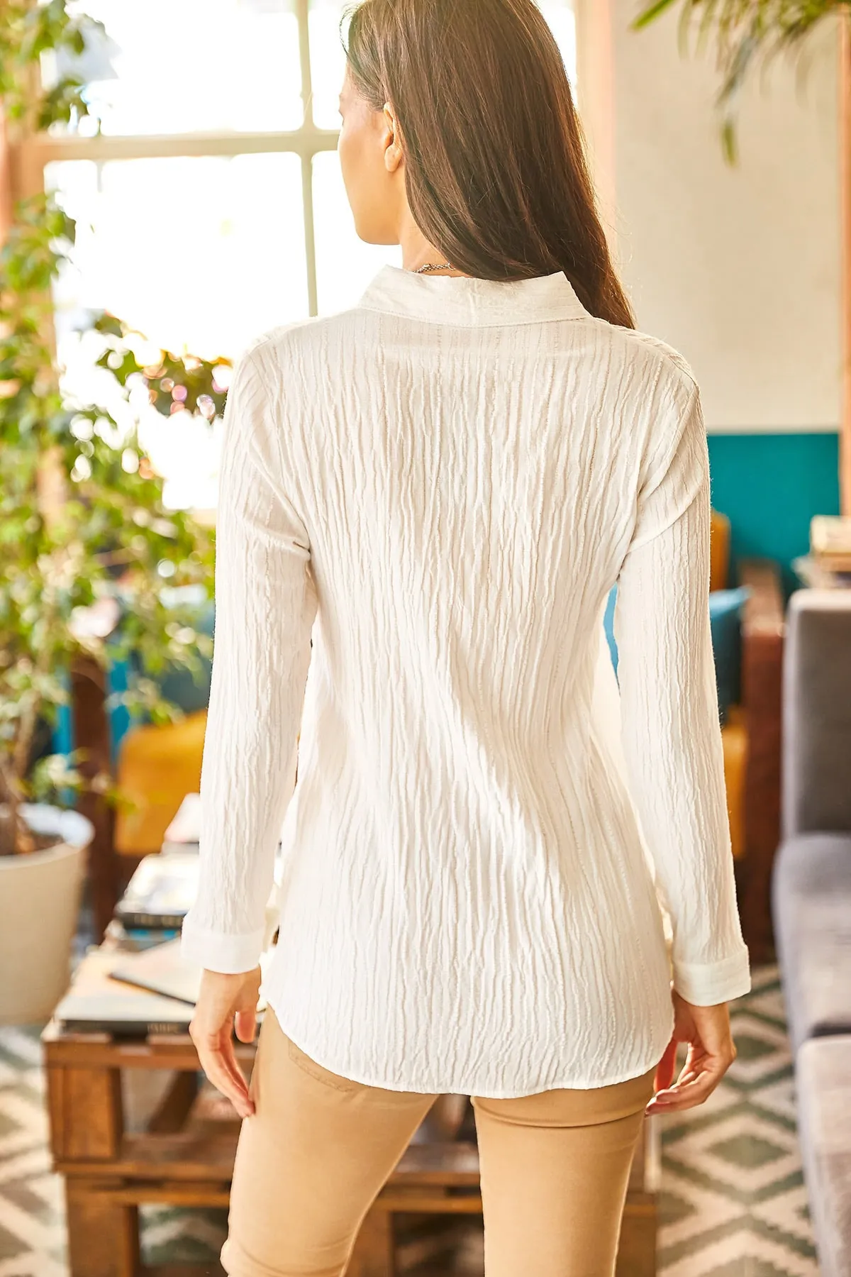 Olalook  Hemd - Ecru - Regular Fit