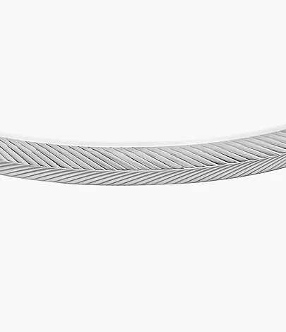Fossil Armspange Harlow Linear Texture Edelstahl