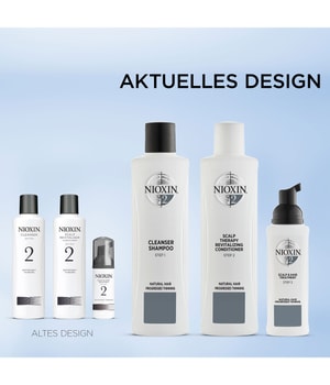 Nioxin System 2 Naturbelassenes Haar - Sichtbar Dünner Werdendes Haar Haarshampoo 1000 ml