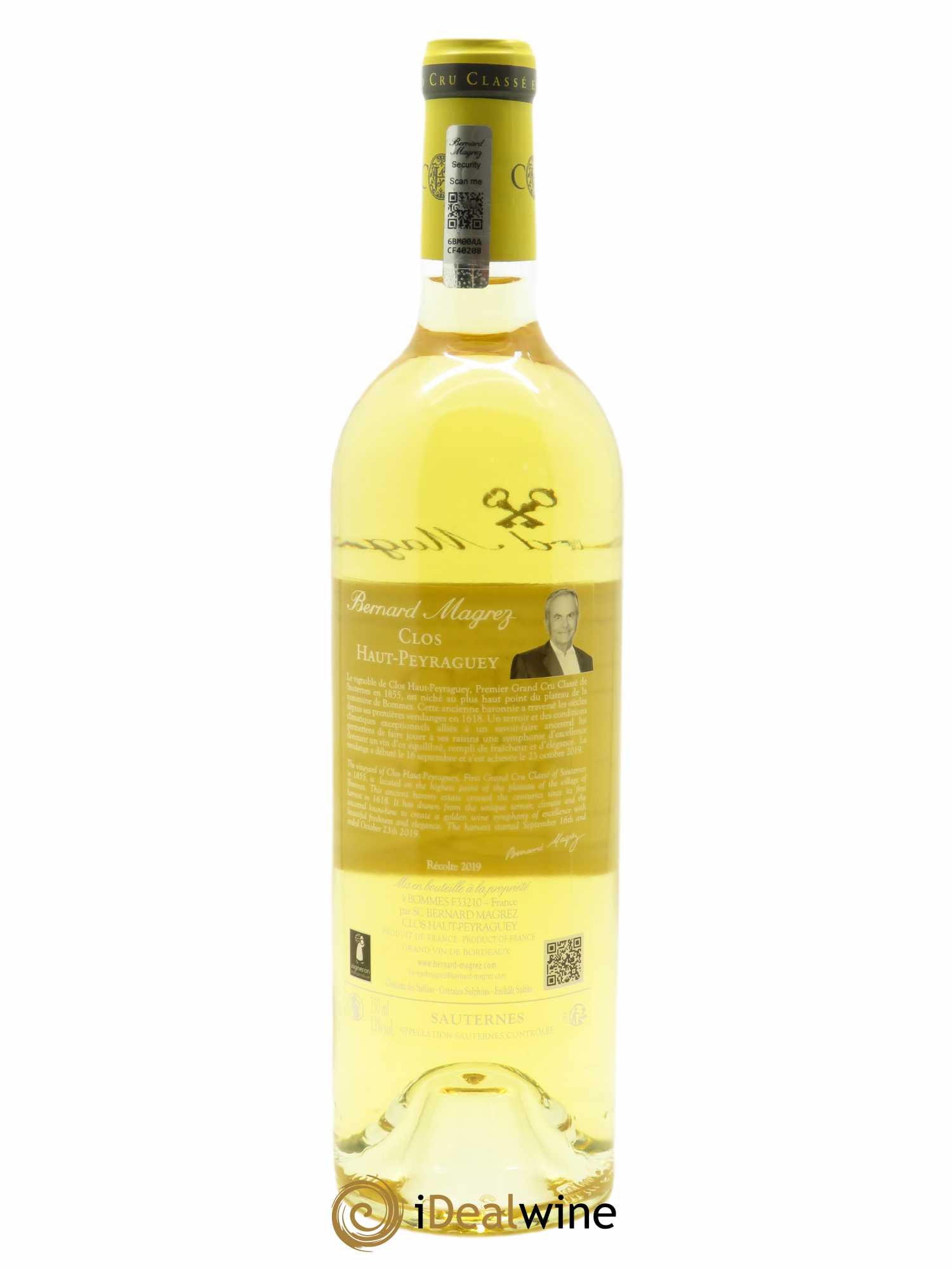 Clos Haut Peyraguey 1er Grand Cru Classé (CBO à partir de 6 bts) 2019 - Lot de 1 Bouteille