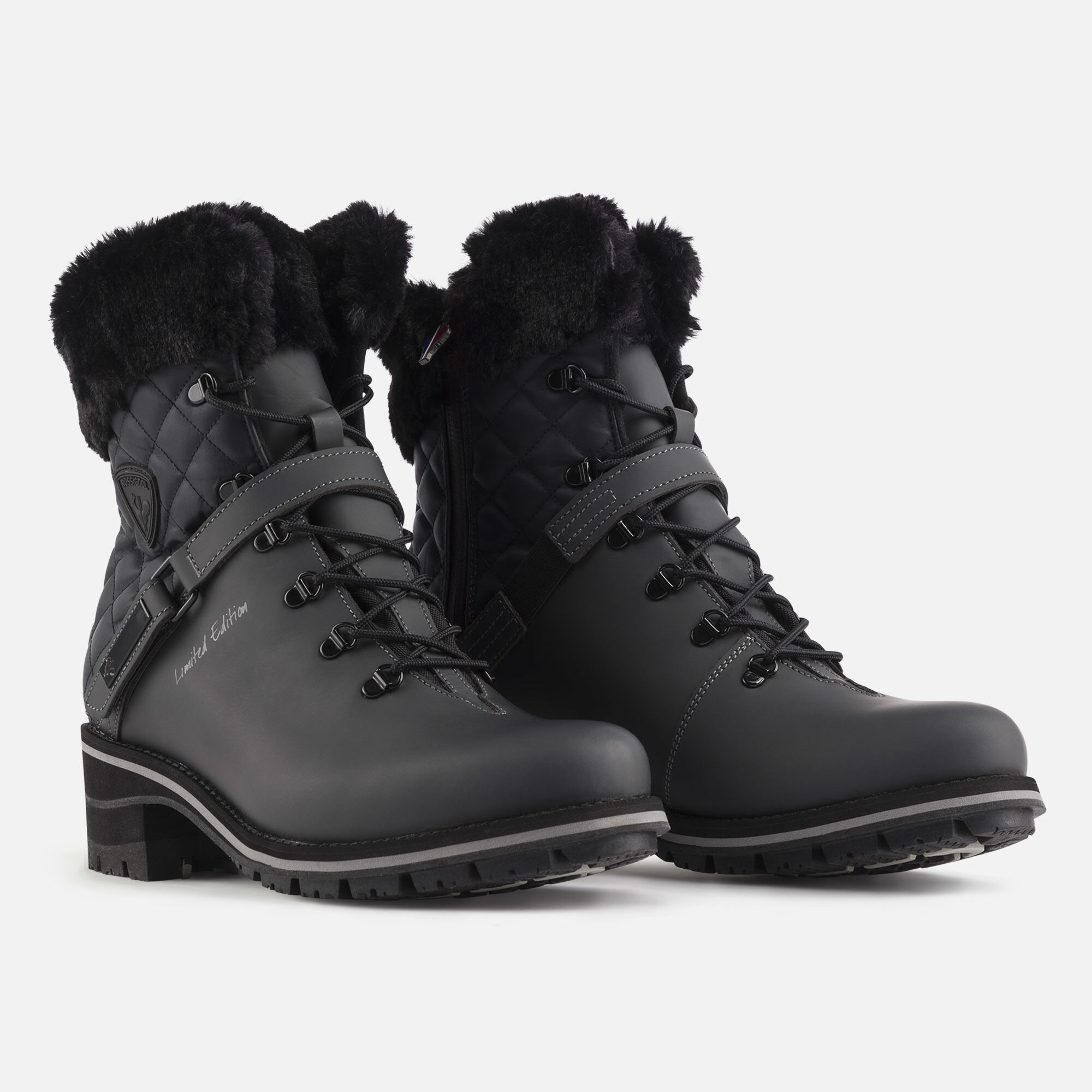 Bottines Megève noires femme