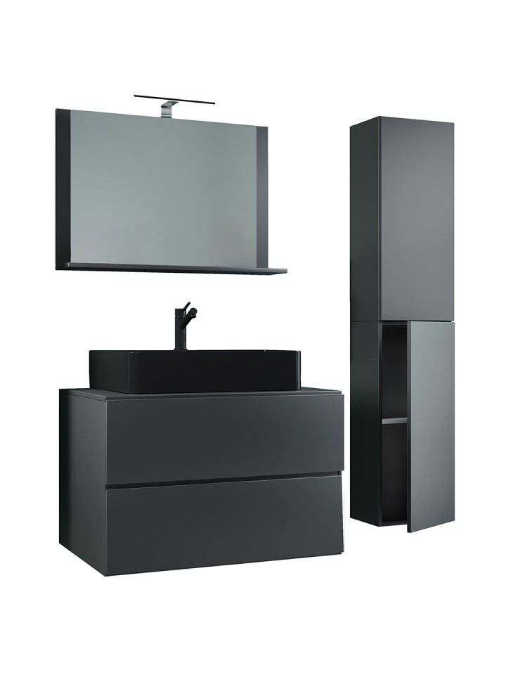 ebuy24 Badmöbelset LendasLBL anthrazit anthrazit 114 x 52 cm günstig kaufen onesize