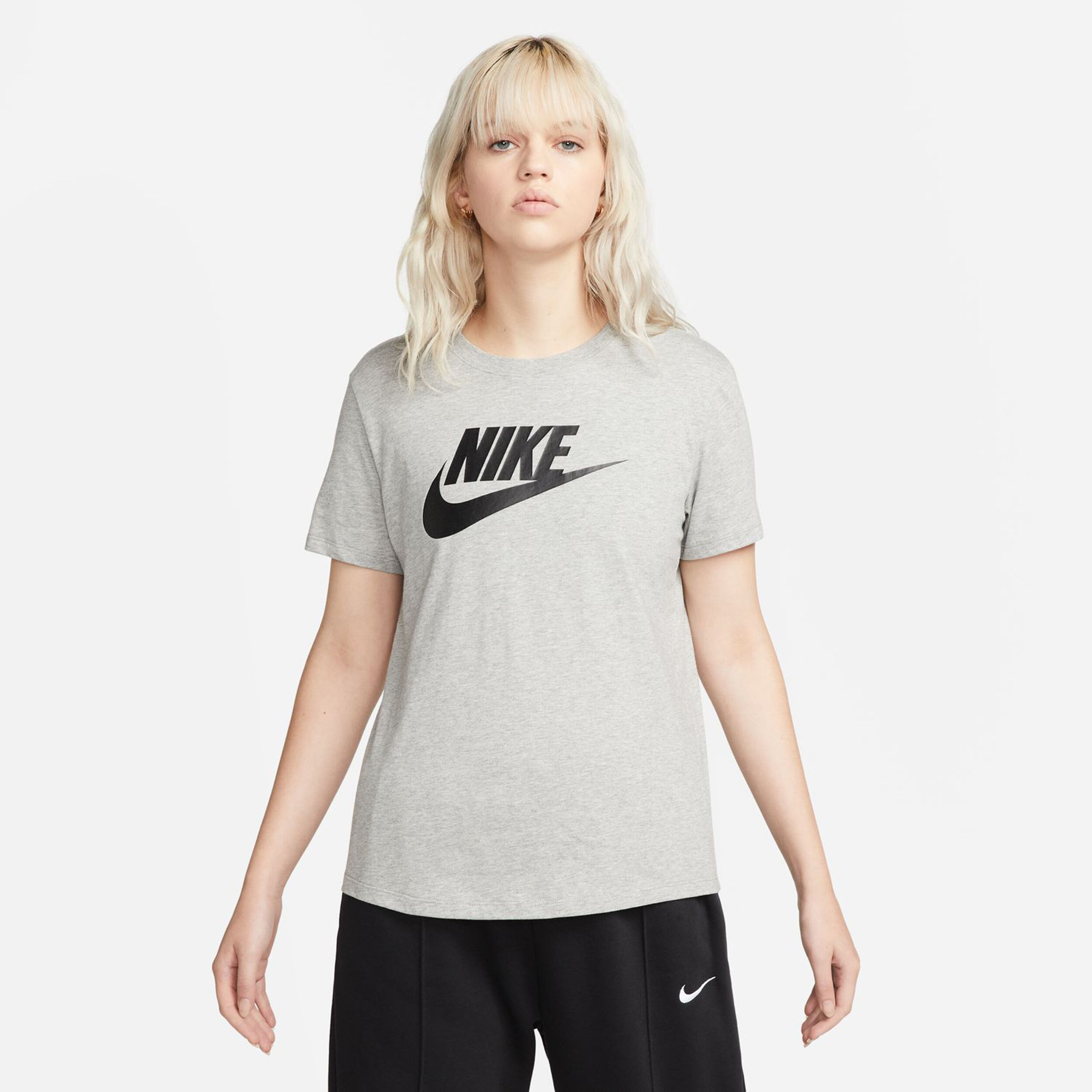 New Sportswear Essential Icon Futura T-Shirt Damen - Grau, Weiß