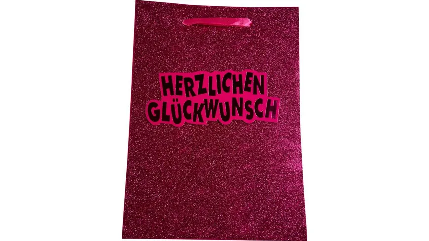 BOCK Geschenktüte mini Happy Birthday Glitzer 11 x 16 x 5cm sortiert