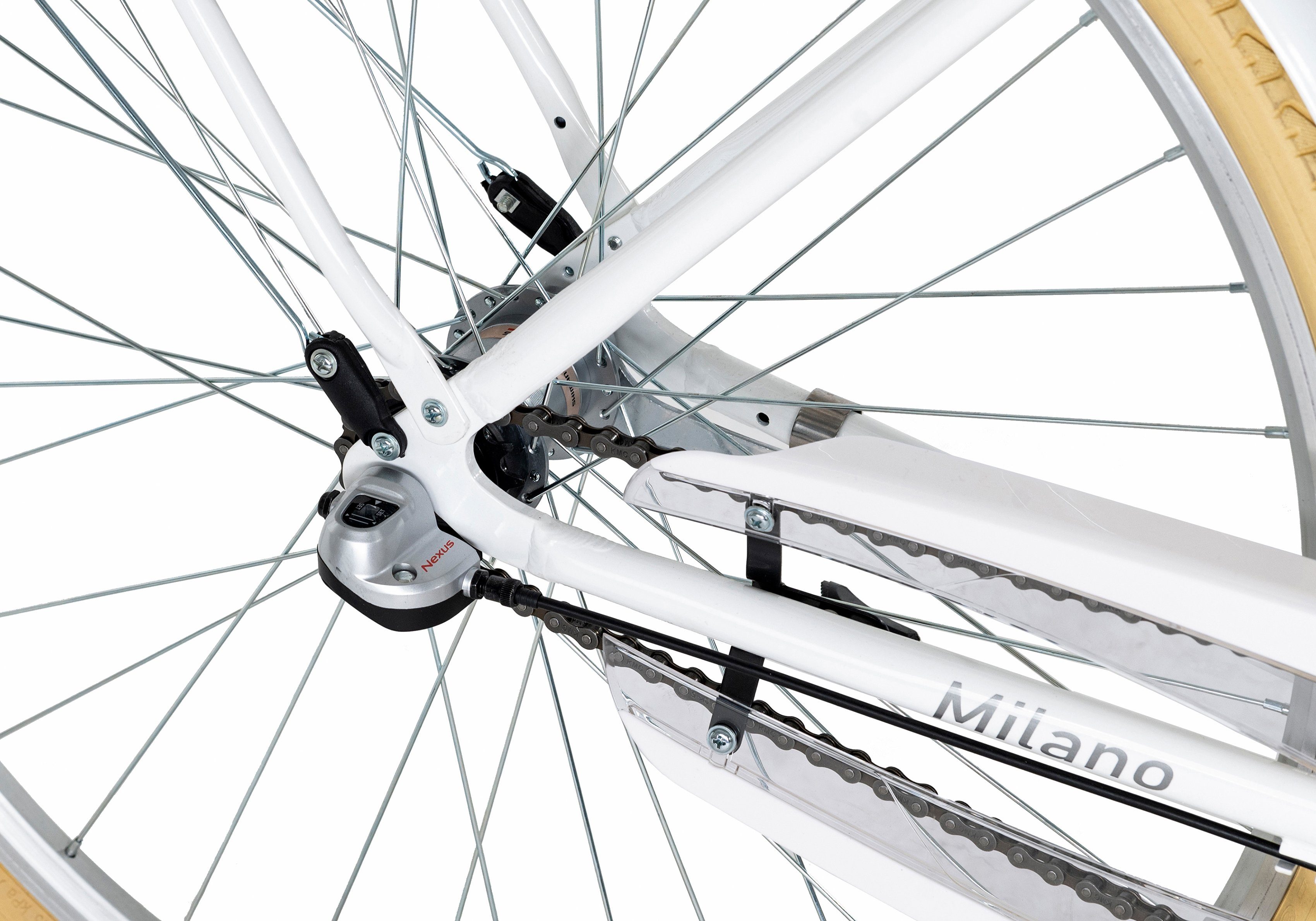 Dacapo Cityrad Milano, 3 Gang Shimano Nexus Schaltwerk, Nabenschaltung