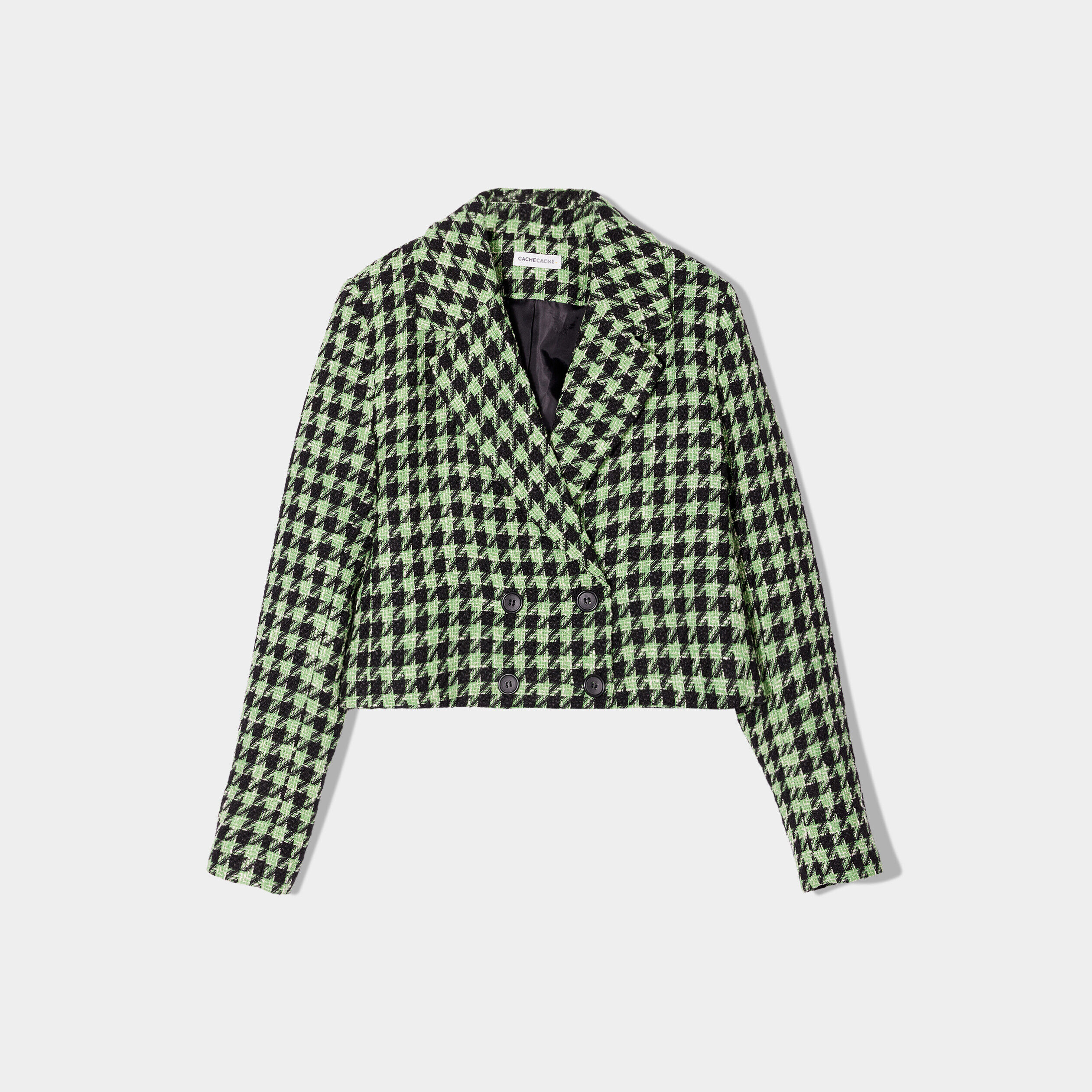 Veste droite avec boutons noir femme | Cache Cache