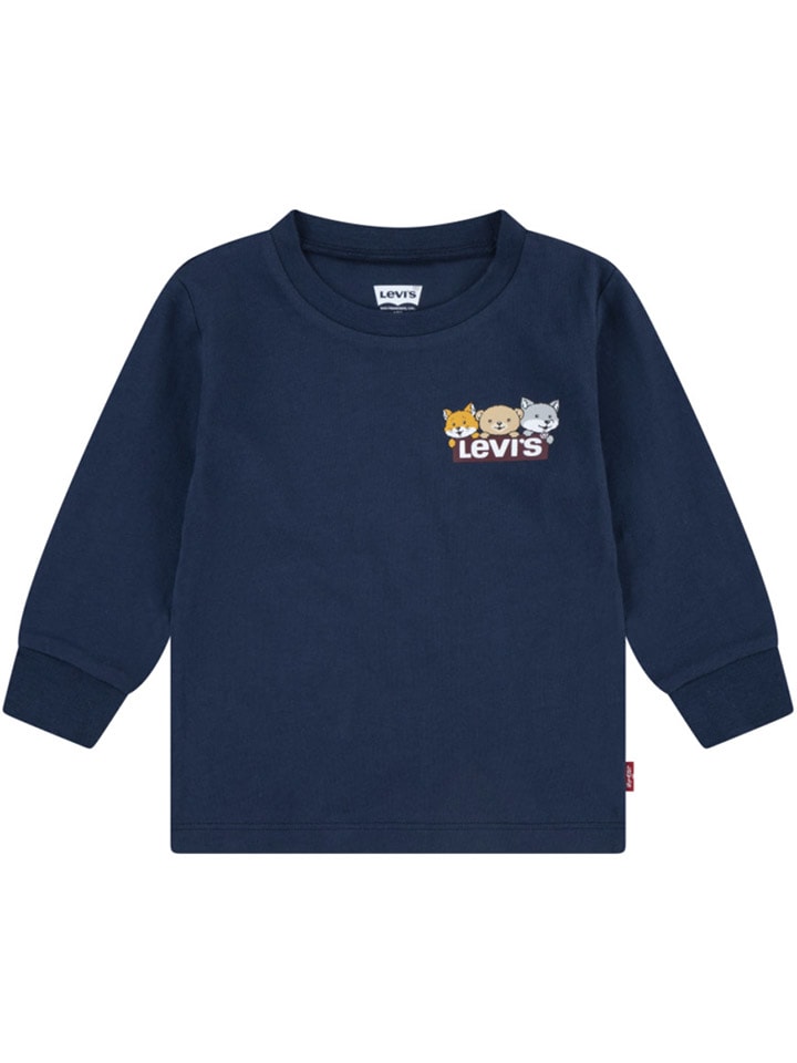Levi's Kids Longsleeve in Dunkelblau günstig kaufen