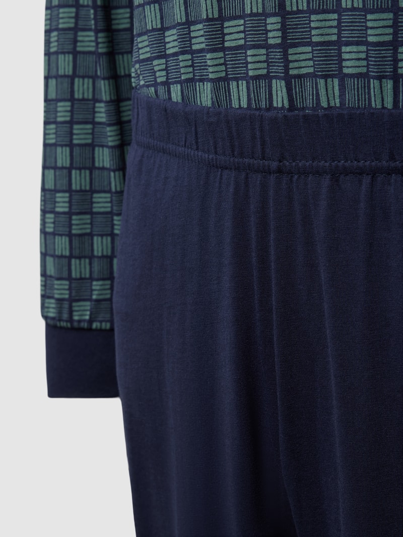 Pyjama mit Allover-Muster in lindgrün
