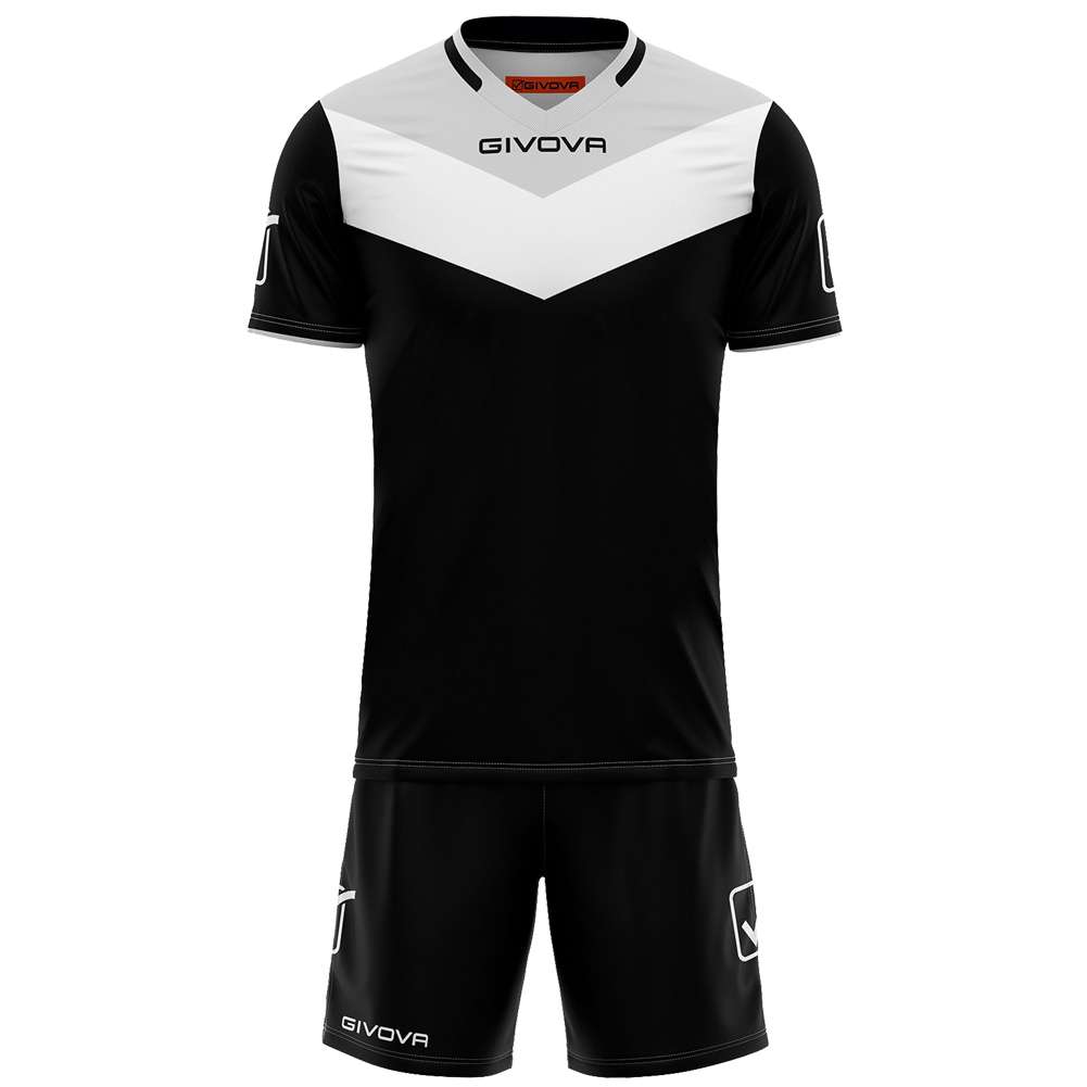 Givova Kit Campo Set Trikot + Shorts schwarz/grau