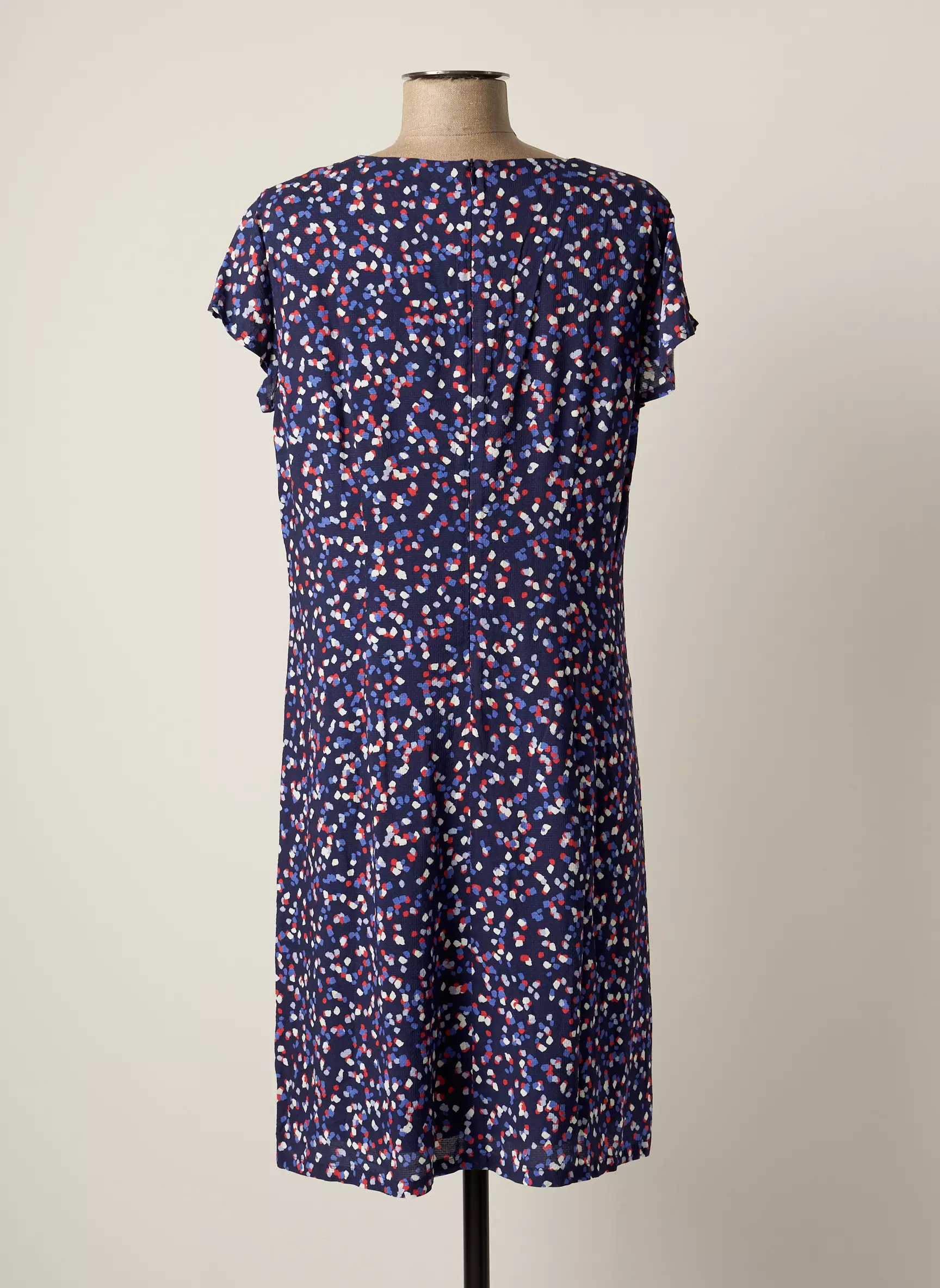 Pause Cafe Robes Mi Longues Femme couleur bleu