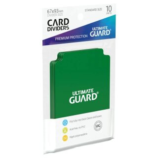 Ultimate Guard Card Divider Standard Size Grün (10)
